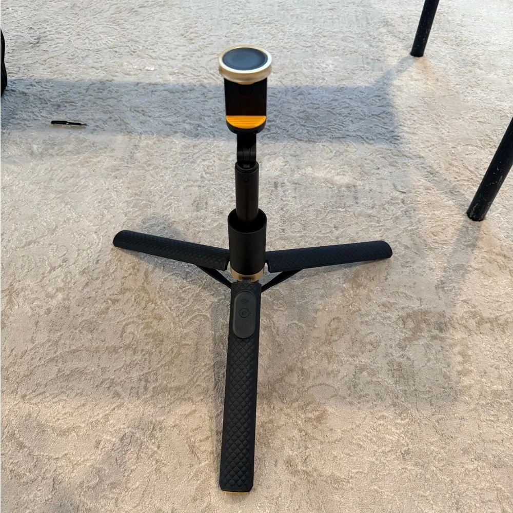 Black and Gold Camera Tripod